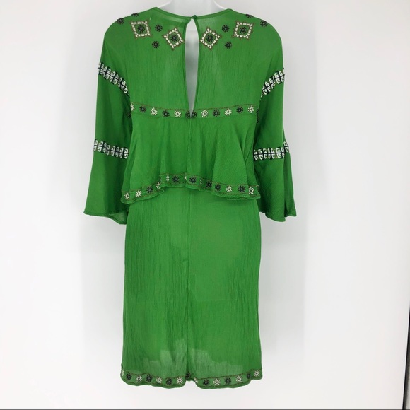 Chelsea & Violet Small Green Boho Chic Dress - Picture 4 of 8
